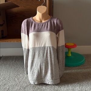 Staccato color block top